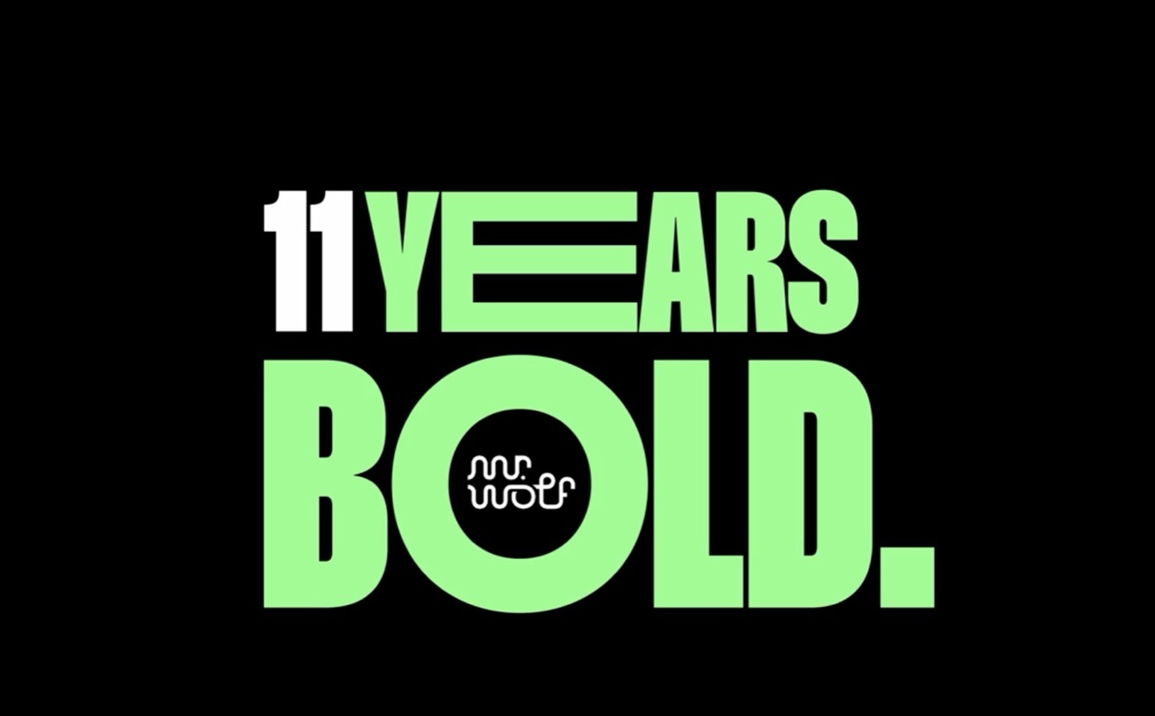 Mr Wolf - 11 years bold - 11 years birthday celebration logo - the challenger brand agency